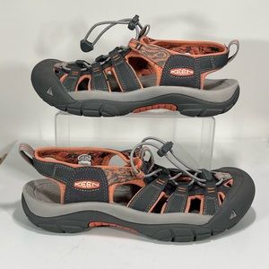 Keen Newport H2 Coral and Grey Sport Sandal Size women's 8